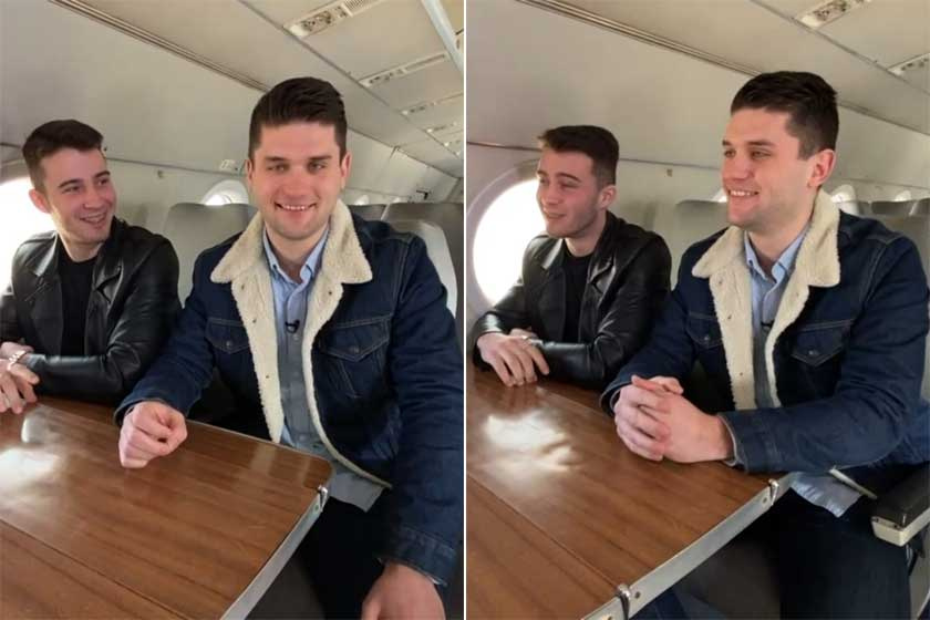 Szellő István nagykorú fiai, Ádám és András.